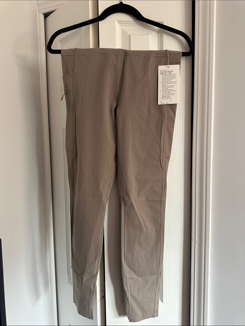 Lululemon fast and free 25 inch size 10